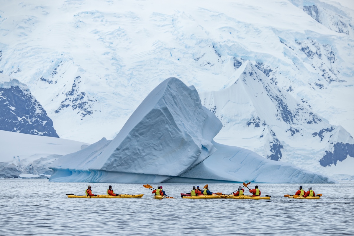 Expedition landscape near Enterprise Island, Antarctica